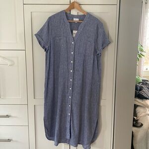J. Jill 100% Linen Dress